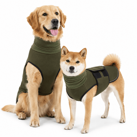 Dog Anxiety Vest and Calming Coat - Gentle Pressure Jacket for Thunder, Fireworks and Stress Relief for Dogs, XS to XXXL - The Petzzy