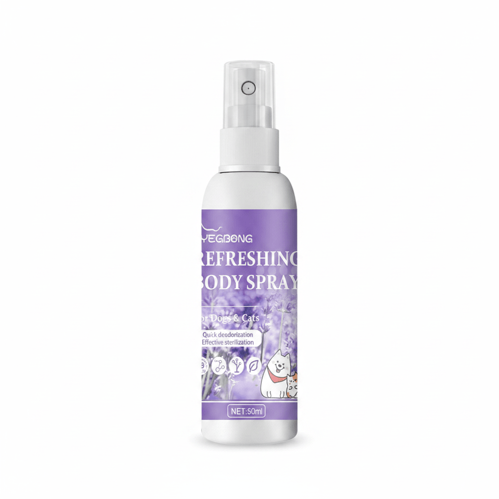 Lavender Dog Deodorizer and Freshening Spray - Long-Lasting Odor Eliminator for Dogs and Puppies, No Rinse, Pet-Safe Formula - The Petzzy