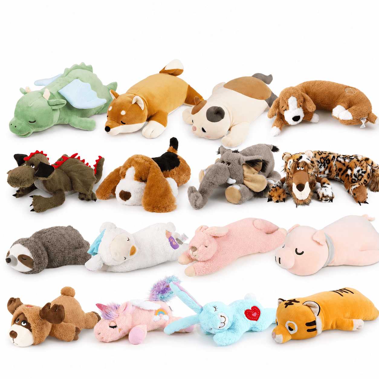 Plush Puppy Heartbeat Toy - Calming Stuffed Animal for Anxiety, Sleep Training and Behavior, 16 Designs, Birthday Gift for Dogs - The Petzzy
