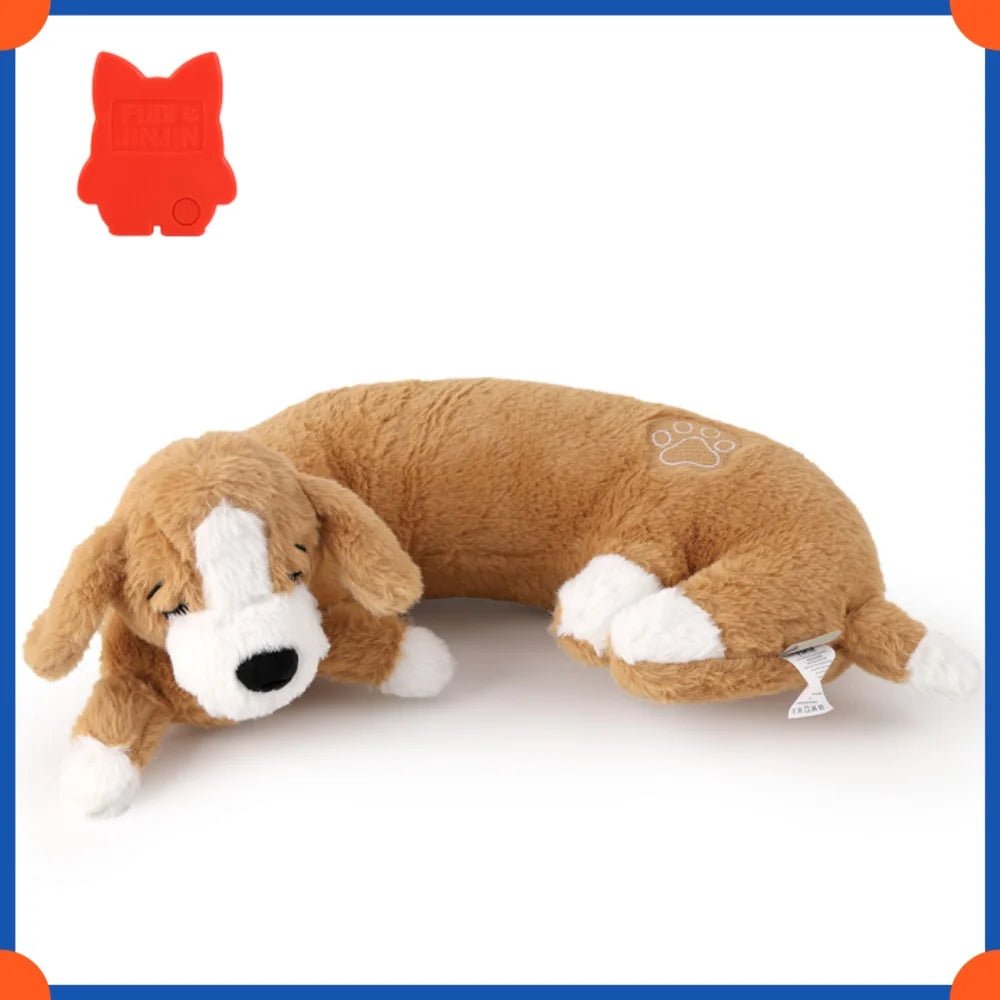 Plush Puppy Heartbeat Toy - Calming Stuffed Animal for Anxiety, Sleep Training and Behavior, 16 Designs, Birthday Gift for Dogs - The Petzzy